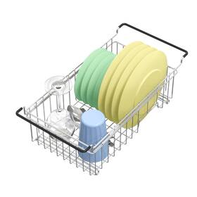 Treelen 972646671651 Expandable Dish Drying Rack Over The Sink Small Drainer In Adjustab