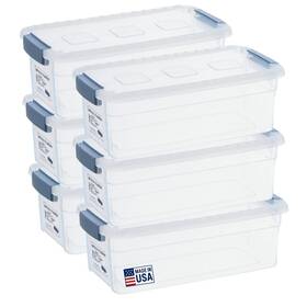 Tribello 840309609364 Plastic Storage Containers With Lids Clear Bins Wit Tribello 840309609364 Plastic Storage Containers With Lids Clear Bins Wit