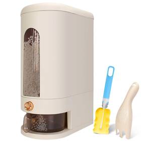 T2308-002 Triiter 25lbs Rice Dispenser Large Container With Measuring Cup Moisture Proof C