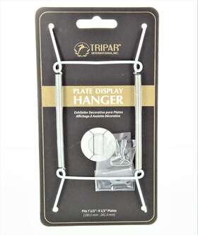 8541993618 Tripar Wall Plate Hanger White Wire 7.5-9.5 Inch - Durable Flexible