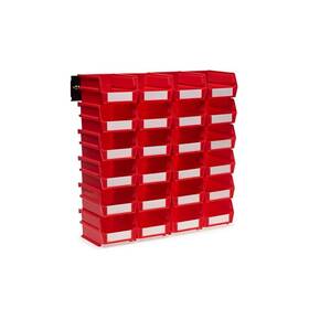 3-210rws Triton Products 17 Inch H X 16.5 W 5.375 D Red Plastic 24-cube Organizer