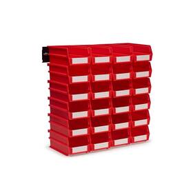 3-220rws Triton Products 17 Inch H X 16.5 W 7.375 D Red Plastic 24-cube Organizer