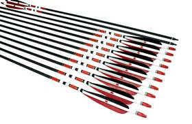 Ttfly Fletching 609792639698 12pk 31inch Carbon Arrows Hunting&practice Turkey Feather For Traditio