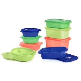 180603 Tupperware Crystalwave 8 Piece Food Storage Container Set In Multi Colors 180603 Tupperware Crystalwave 8 Piece Food Storage Container Set In Multi Colors