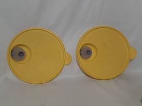 2649a Tupperware 2649 2 7-1/4 Inch Rock N Serve Vented Replacement Lid Only Yellow