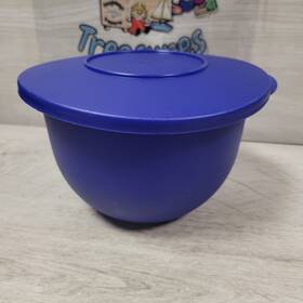 3096b-6 Tupperware 3095b-4 Impressions Blue Mixing Bowl 7 Inch Lid New