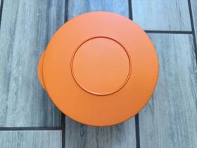 3096 Tupperware Impressions Small 1.2l Orange Bowl With Seal Lid #3096