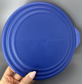 4818b-2 Tupperware #4818b-2 Sheerly Elegant #4818b 8.75 Inch Bowl Replacement Seal Lid Sapphire Blue