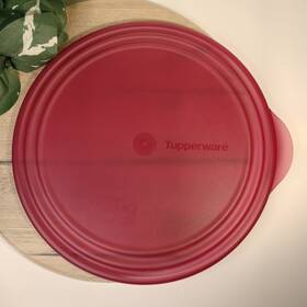 4821b Tupperware Red Sheerly Elegant Large 11 Inch Replacement Lid #4821b For Serving Bowl 4821b Tupperware Red Sheerly Elegant Large 11 Inch Replacement Lid #4821b For Serving Bowl