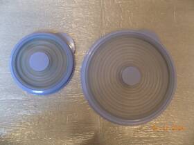 5319a-3 Tupperware 2 Replacement Lids Stuffables Lavender 8 Inch Round And 5