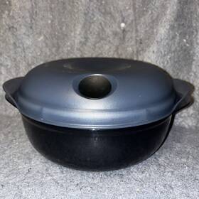 5411a-2 Tupperware Heat N Serve Bowl And Vented Lid Microwave Container 6.25 Cup Gray 1.5l