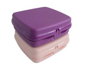 Tupperware 655365601210 Sandwich Keeper Set Of 2 In Pink And Purple