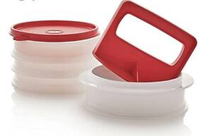 81959 Tupperware Hamburger Press And Freezer Set