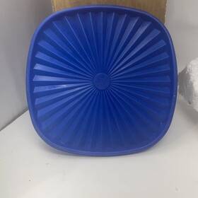 859-2 Tupperware Replacement Lid Seal 9 Inch Servalier Sq Round #859-2 Blue Vtg 859-2 Tupperware Replacement Lid Seal 9 Inch Servalier Sq Round #859-2 Blue Vtg