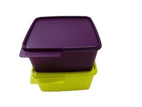 Tupperware Ti 129 2 Tupin Keep Tab Plastic Container Set 1.2 L Any Colour -2 Piece
