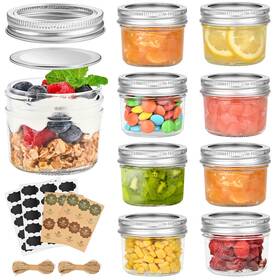 Tu131 Tuzazo 4 Oz Mini Mason Jars With Lids 8 Pack 4oz Small Glass