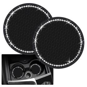 B1102 Tyhaui 2pcs Bling Car Cup Coaster 2.75 Inch Auto Holder Insert Coasters Silicon
