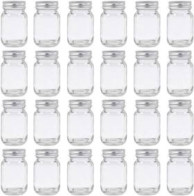 U Pack 733205293099 2oz Mason Jar With Silver Lid For Honey Jam Spice 24 Count Of 1 Clear