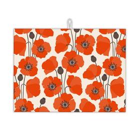 Uiu-zdc-01 Uiupro Red Poppy Flowers Dish Drying Mat For Kitchen Counter Decor D... Fast Ship Uiu-zdc-01 Uiupro Red Poppy Flowers Dish Drying Mat For Kitchen Counter Decor D... Fast Ship