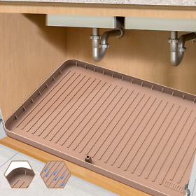 Under Sink Mat 34inch X 22inch Mats For Kitchen Waterproof Silicone Unde Under Sink Mat 34inch X 22inch Mats For Kitchen Waterproof Silicone Unde