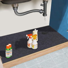 Under Sink Mat Cabinet Absorbent Waterproof Protects Cabinets 24in X 36in