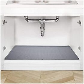 Under Sink Mat For Kitchen Waterproof 34inch X 22inch Silicone Liner