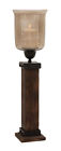 23886 Unique Decor Pleasant Hurricane Style Home Glass Wood Styled Metal 23886 Unique Decor Pleasant Hurricane Style Home Glass Wood Styled Metal