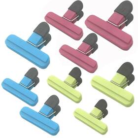 Uniyo 635028097062 9pack Large Chip Bag Clips - Assorted Sizes Food Plastic Heav