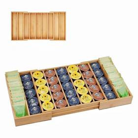 Uoering 791986820958 K Cup Holder Bamboo Coffee Pod Drawer Organizer Expandable