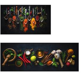Upnupco 759170074525 Artistic And Colorful Kitchen Rugs For Floor Non Slip An