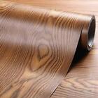 Upredo Brown Wood Grain Adhesive Paper Wooden Effect Vinyl Wallpaper