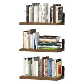 Fwup0077amus Upsimples Floating Book Shelves For Wall 15.7 Inches Wood Living