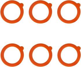 Fba-gus0031055 Upstore 6pcs Silicone Jar Gaskets Replacement Mason Rubber Seals 9.7cm Orange