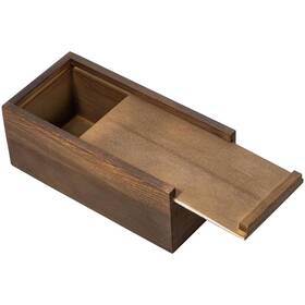 Usk037 Useekoo Wooden Storage Box With Sliding Lid 7.9 Inch X3.9 X3.1 Vintage Keepsake Case Ru