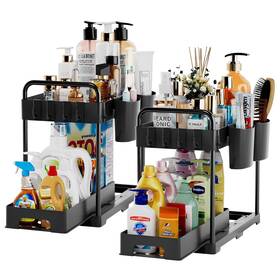 Zwj-021126 Usfu Under Over Sink Organizer And Storage Bins For Kitchen Bathroom Si
