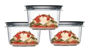 Utensilux 061032880058 Rubbermaid Premier 7 Cup Flex And Seal Food Storage Set 3 T... Fast Ship