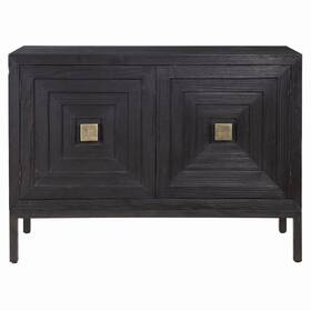 24916 Uttermost Aiken 44 Inch W Fir Accent Cabinet - Dark Ebony 24916 Uttermost Aiken 44 Inch W Fir Accent Cabinet - Dark Ebony