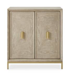 50253 Uttermost Alessia 30 Inch W 2 Door Oak Accent Cabinet - Wood