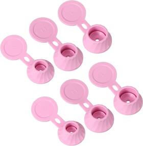 24121200 Uxcell 6 Pcs Bottle Emptying Caps 3 Sizes Shampoo Upside Down Flip It Pink