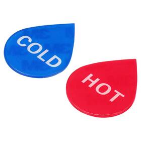 Uxcell 726215485776 4pcs Self Stick Hot/cold Water Label Acrylic Drop Shape Sticker Marker Red/blue Uxcell 726215485776 4pcs Self Stick Hot/cold Water Label Acrylic Drop Shape Sticker Marker Red/blue