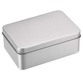 Uxcell 743151332735 2pcs Metal Tin Box Rectangular Empty Tinplate Storage Containers 107x73x40mm