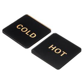 Uxcell 746453208517 10pcs Self Stick Hot/cold Water Label Acrylic Square Sticker Signs Black/golden Uxcell 746453208517 10pcs Self Stick Hot/cold Water Label Acrylic Square Sticker Signs Black/golden