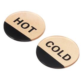 Uxcell 746453208548 10pcs Self Stick Hot/cold Water Label Acrylic Round Sticker Signs Golden/black Uxcell 746453208548 10pcs Self Stick Hot/cold Water Label Acrylic Round Sticker Signs Golden/black