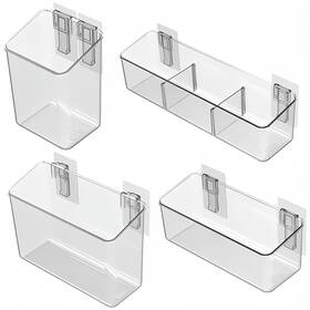61066-61067-61068-61069 Vacane 4 Pack Plastic Over Cabinet Door Organizer Adhesive Mount Storage Org