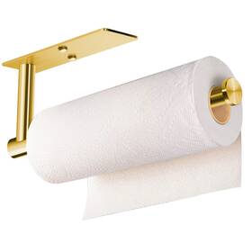 Cc038-g Vaehold Adhesive Paper Towel Holder Under Cabinet Mount Gold