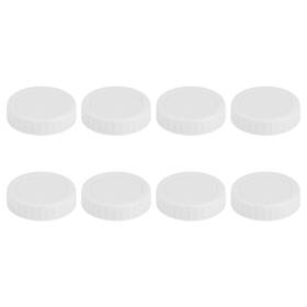 Js-js146b Vaincre White Mason Jar Lids - 8pcs Plastic Regular