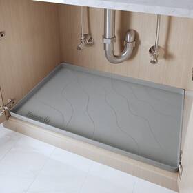 Sinkmat001 Vangostella Heavy Duty Under Sink Mat 28 Inch X 22 Silicone Waterproof Extra Thick