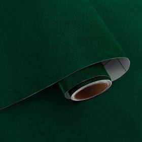 002-gn-2 Varypaper 15.7ftftx78.7ftft Self Adhesive Dark Green Velvet Fabric Felt Roll Drawer