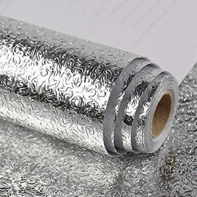 Veelike Kitchen Backsplash Wallpaper Peel And Stick Aluminum Foil Paper Self
