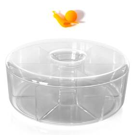 Venmark 060859820087 Tea Bag Organizer Round Storage Holder Caddy For Sugar Coffee And Condiments